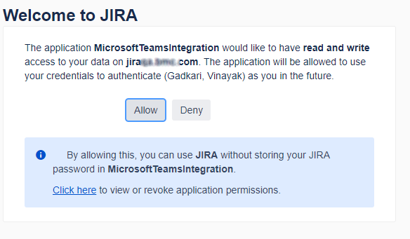 Teams and Jira integration